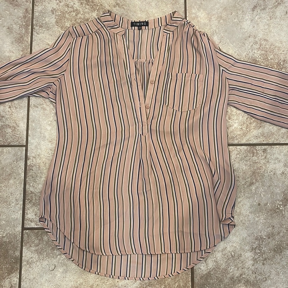 Pink stripped shirt